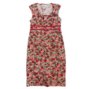 BODEN | Lara Spring Tulip Floral Print Sleeveless Midi Shift Dress